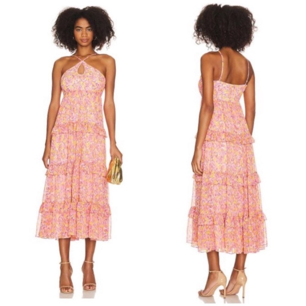NWOT Likely Danielle Floral-Printed Midi Dress SZ 0
